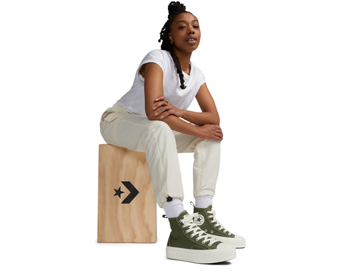 Converse Chuck Taylor All Star Lift Platform Oversized Patch VD/BJ - A06099C-443