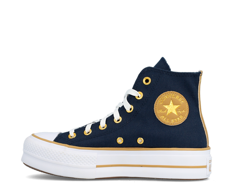 Converse Chuck Taylor All Star Lift Herringbone Stripe High Top Obsidian MAR/DOUR - A08860C-225