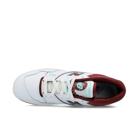 New Balance 550 Burgundy Cyan BR/BORD - BB550WBG-784