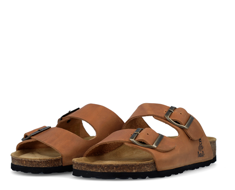 Dakar Sandals Two-Strap CAMEL - DAKAR100BROWN-134