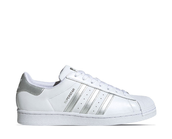 Adidas superstar branco e prata hotsell