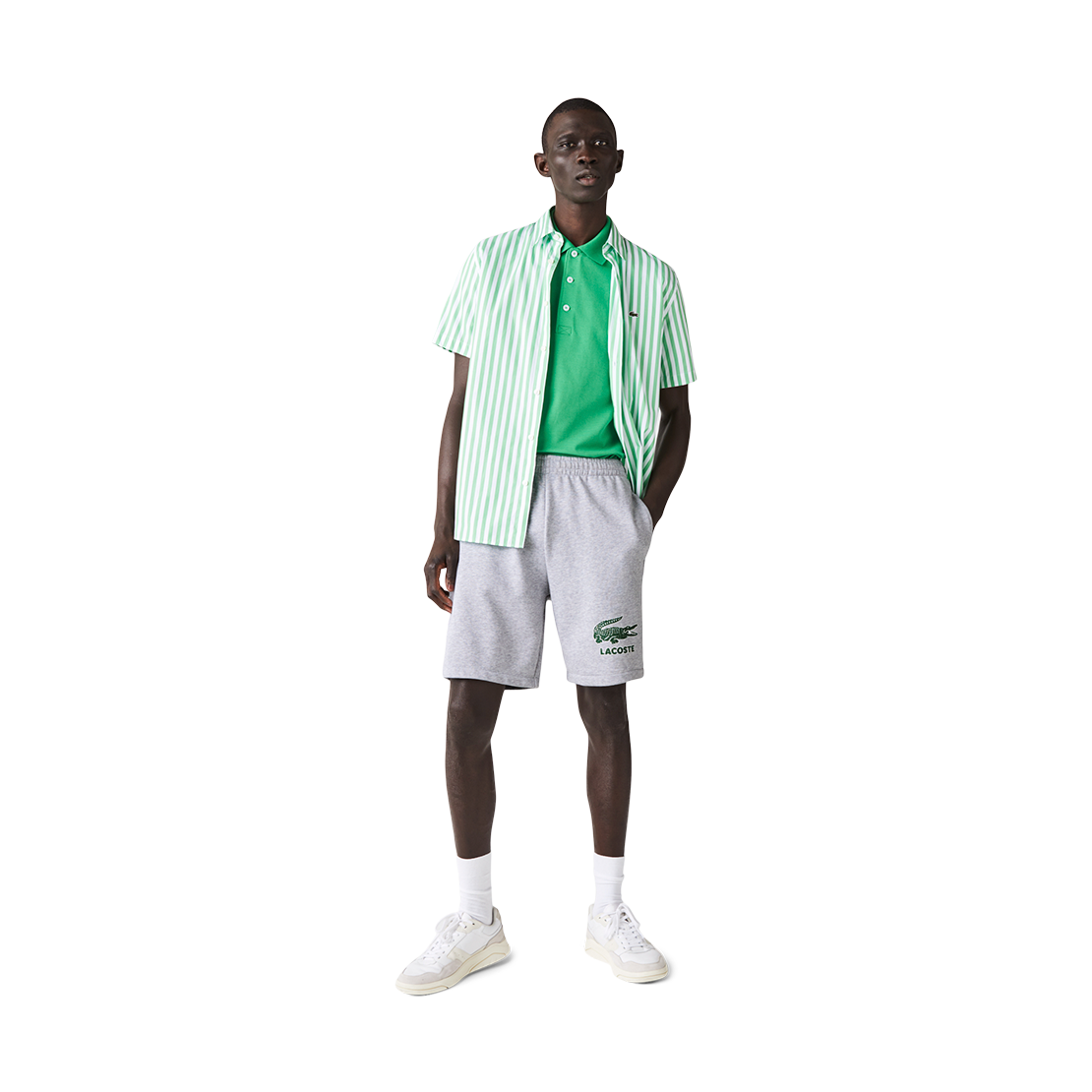 Lacoste Calções Print Logo CZ - GH0528-CCA-158