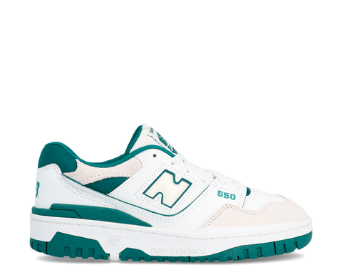New Balance 550 White Vintage Teal BR/VD - GSB550TA-124