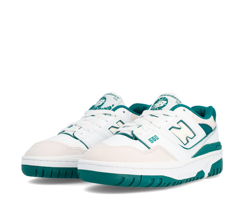 New Balance 550 White Vintage Teal BR/VD - GSB550TA-124