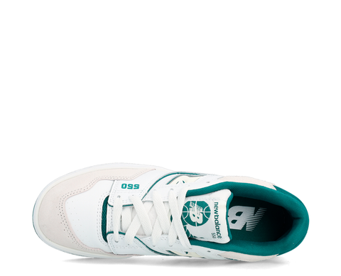 New Balance 550 White Vintage Teal BR/VD - GSB550TA-124