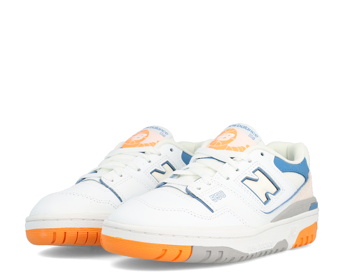New Balance 550 White Mercury Blue BR/AZ/AM - GSB550WB-95