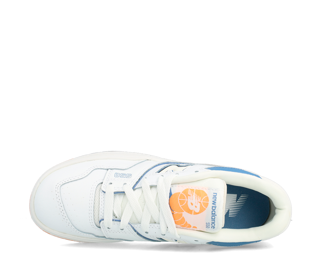 New Balance 550 White Mercury Blue BR/AZ/AM - GSB550WB-95
