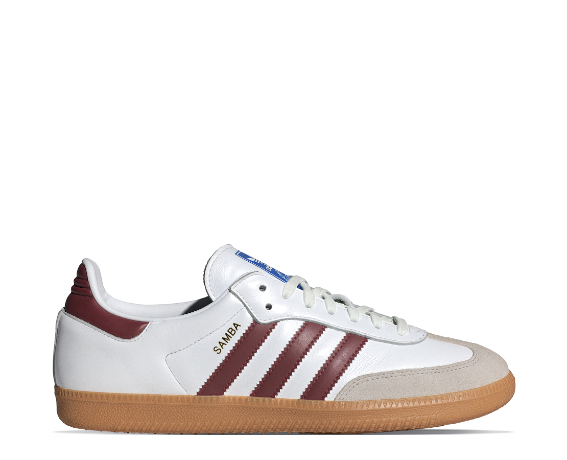 Adidas Samba OG White / Burgundy / Gum BR/BORD - IF3813-784