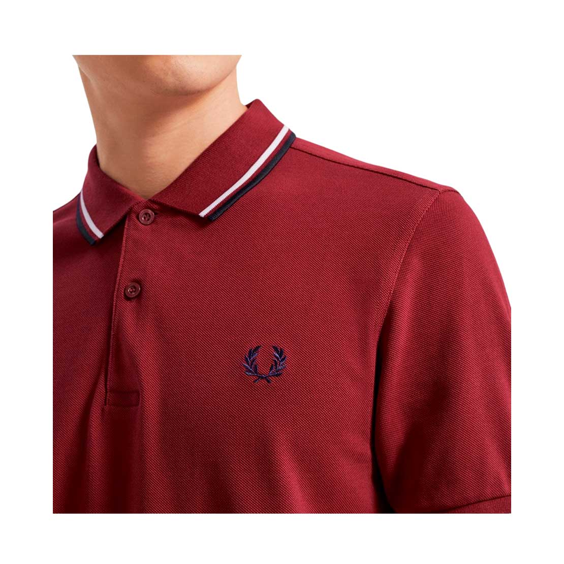 Polo Fred Perry BORD/BR - M3600-D31-742