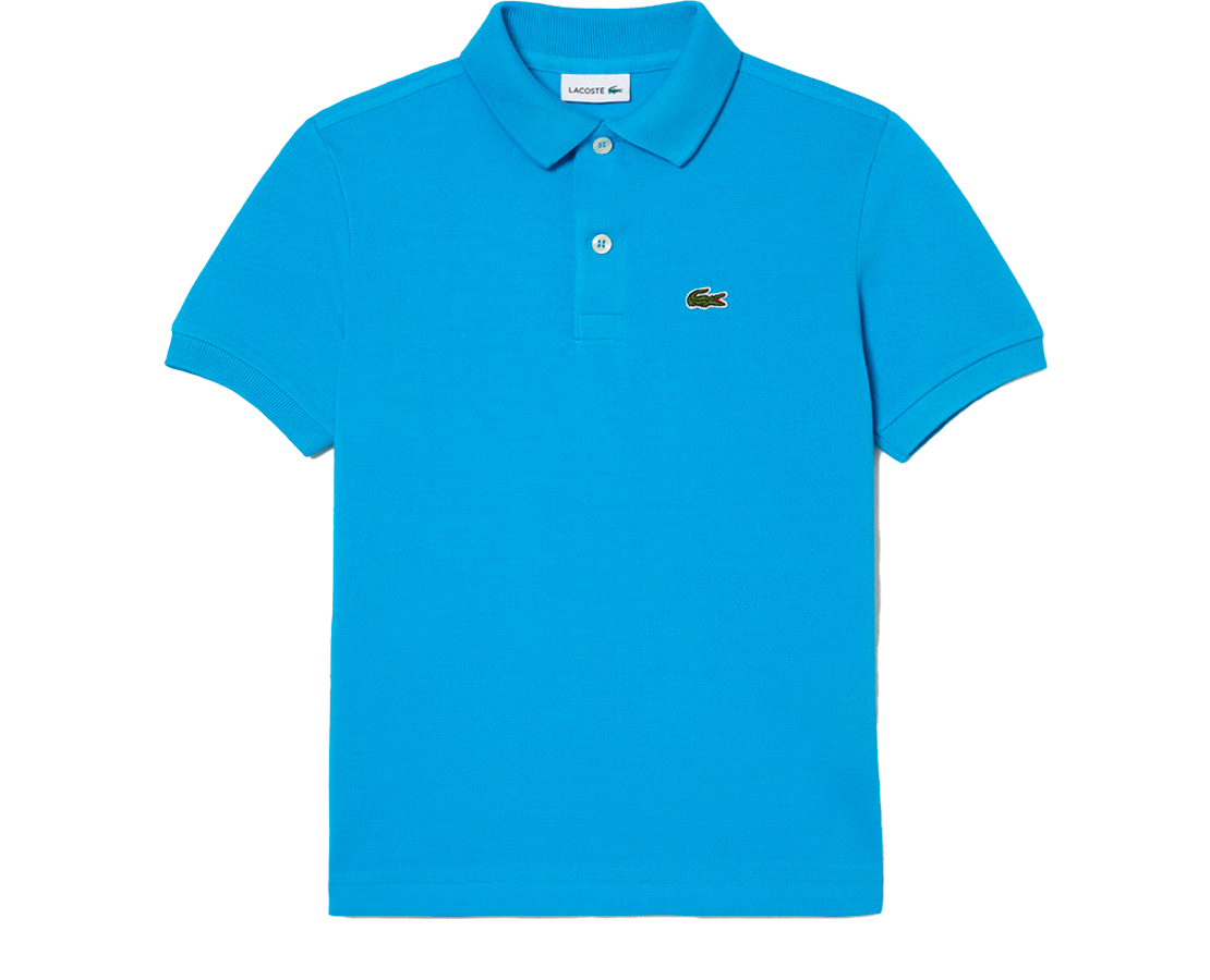 Polo Criança Lacoste em petit piqué unicolor AZBE - PJ2909-00PTV-486
