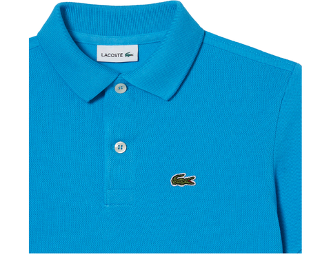 Polo Criança Lacoste em petit piqué unicolor AZBE - PJ2909-00PTV-486