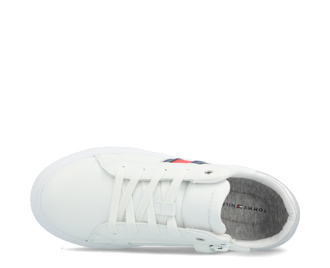 Tommy Hilfiger Flag Low Cut Lace-Up BR/PRATA - T3A9-32703-1355X025-121