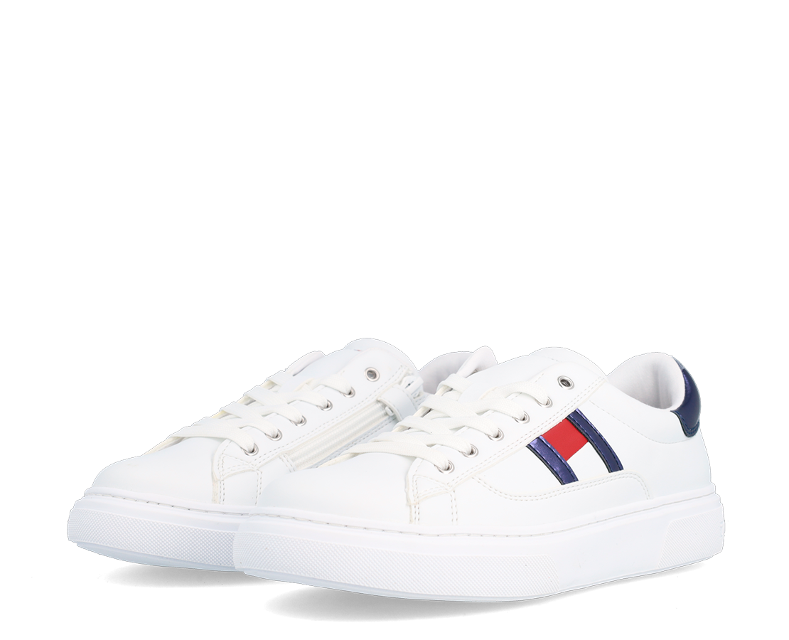 Tommy Hilfiger Flag Low Cut Lace-Up BR/MAR/VM - T3A9-32966-1355A473-612