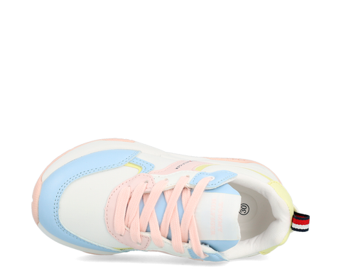 Tommy Hilfiger Low Cut Lace-Up Senaker BR/AZ/RS - T3A9-33221-1695Y913-99
